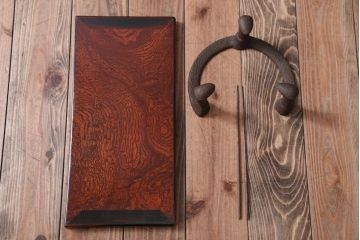 アンティーク雑貨　古民具・骨董　最高級品!玉杢の極めて美しい素晴らしいアンティーク大振り長火鉢