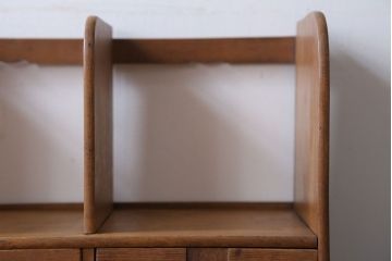 アンティーク雑貨　昭和レトロ　引き出し2杯付き!小振りでレトロな本立て