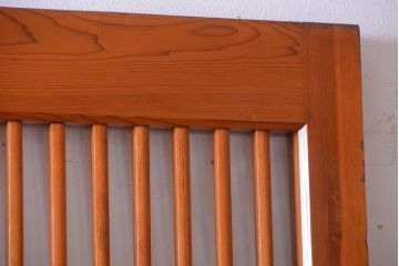 和製アンティーク　古い檜材のガラス蔵戸(玄関戸)