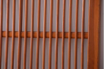 和製アンティーク　古い檜材のガラス蔵戸(玄関戸)