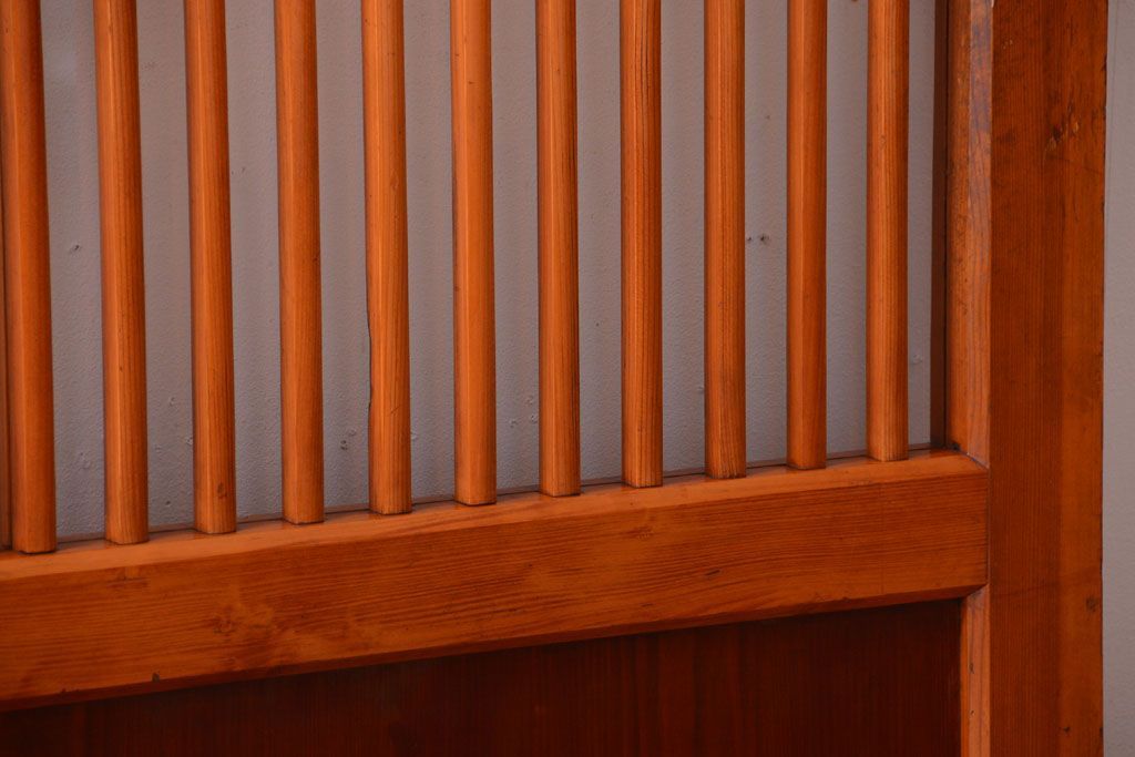 和製アンティーク　古い檜材のガラス蔵戸(玄関戸)