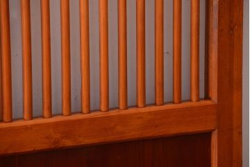 和製アンティーク　古い檜材のガラス蔵戸(玄関戸)