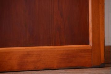 和製アンティーク　古い檜材のガラス蔵戸(玄関戸)