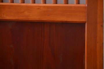 和製アンティーク　古い檜材のガラス蔵戸(玄関戸)