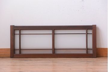 和製アンティーク　古い木製のモダンなすりガラス戸(引き戸・窓)