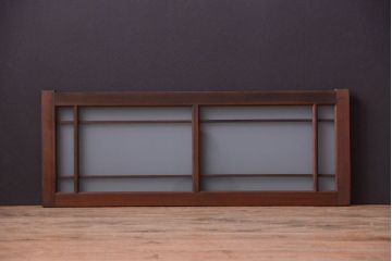 和製アンティーク　古い木製のモダンなすりガラス戸(引き戸・窓)