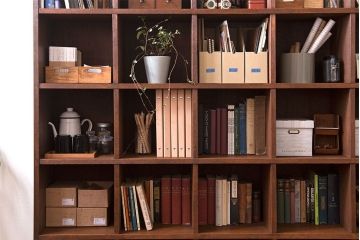 レトロ家具　昭和レトロ　特大サイズ!古い木製のアンティークマス目棚