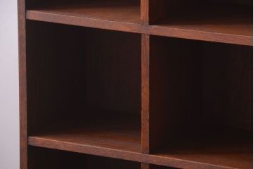 レトロ家具　昭和レトロ　特大サイズ!古い木製のアンティークマス目棚