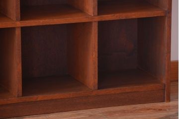 レトロ家具　昭和レトロ　特大サイズ!古い木製のアンティークマス目棚