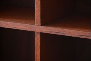 レトロ家具　昭和レトロ　特大サイズ!古い木製のアンティークマス目棚