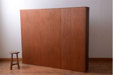 レトロ家具　昭和レトロ　特大サイズ!古い木製のアンティークマス目棚