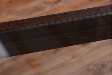 アンティーク家具　和製アンティーク　小振りな鉄脚付きガラスケース