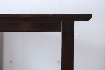 アンティーク家具　和製アンティーク　古いナラ材のシックなコーナーキャビネット