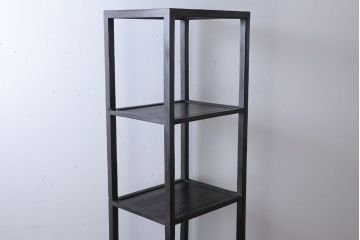 中古　民芸家具　高級感あふれる縦型李朝棚(飾り棚)