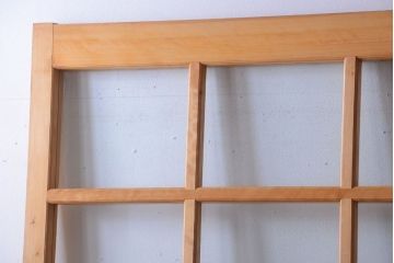 和製アンティーク　木味が美しいガラス入り蔵戸(玄関戸)
