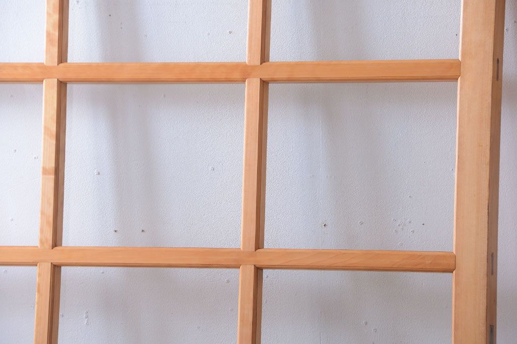 和製アンティーク　木味が美しいガラス入り蔵戸(玄関戸)