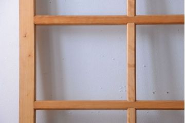 和製アンティーク　木味が美しいガラス入り蔵戸(玄関戸)