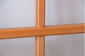 和製アンティーク　木味が美しいガラス入り蔵戸(玄関戸)