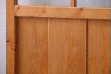 和製アンティーク　木味が美しいガラス入り蔵戸(玄関戸)