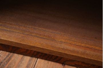 アンティーク家具　アンティーク　オープンラックの小さな収納棚(テレビ台)