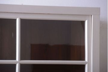 アンティーク家具　アンティーク　大きなペイント重ね収納棚(キャビネット・食器棚)