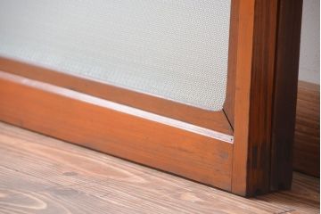 和製アンティーク　レトロなガラス入り引き戸2枚セット(窓)(2)