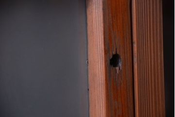 和製アンティーク　市松模様のガラス格子戸4枚セット(窓)