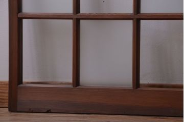 和製アンティーク　市松模様のガラス格子戸4枚セット(窓)