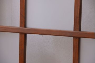 和製アンティーク　市松模様のガラス格子戸4枚セット(窓)