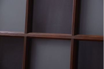 和製アンティーク　市松模様のガラス格子戸2枚セット(窓)