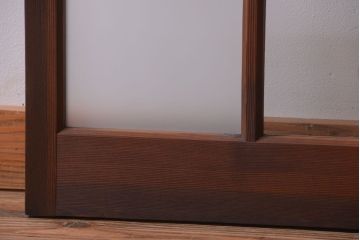 和製アンティーク　市松模様のガラス格子戸2枚セット(窓)