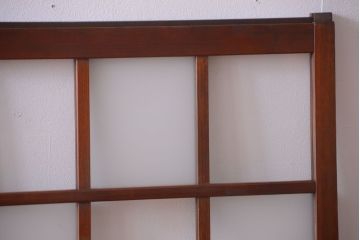 和製アンティーク　市松模様のガラス格子戸2枚セット(窓)