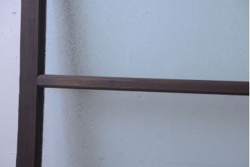 和製アンティーク　結霜ガラス入り!古い木の上質な引き戸