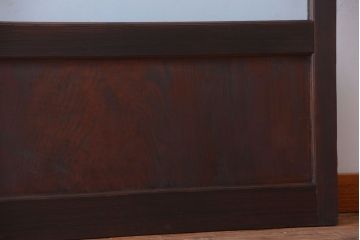 和製アンティーク　結霜ガラス入り!古い木の上質な引き戸