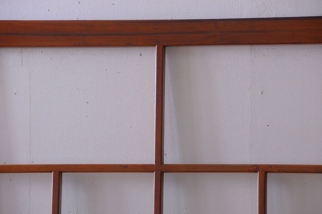 アンティーク　春慶塗が美しい上質なガラス戸4枚セット