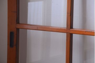 アンティーク　春慶塗が美しい上質なガラス戸4枚セット
