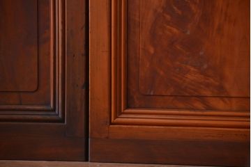 アンティーク　春慶塗が美しい上質なガラス戸4枚セット