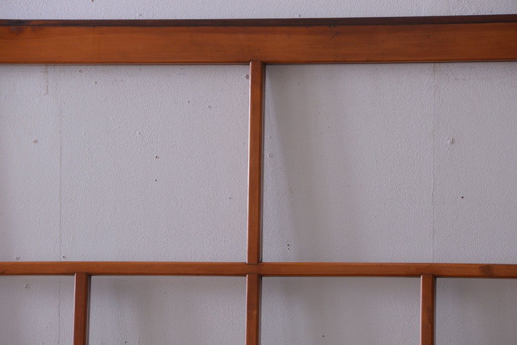 アンティーク　春慶塗が美しい上質なガラス戸4枚セット