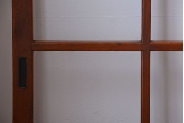 アンティーク　春慶塗が美しい上質なガラス戸4枚セット