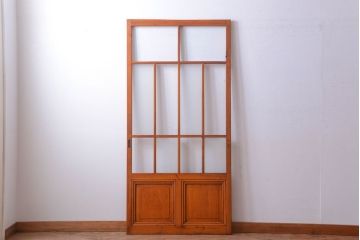 アンティーク　春慶塗が美しい上質なガラス戸