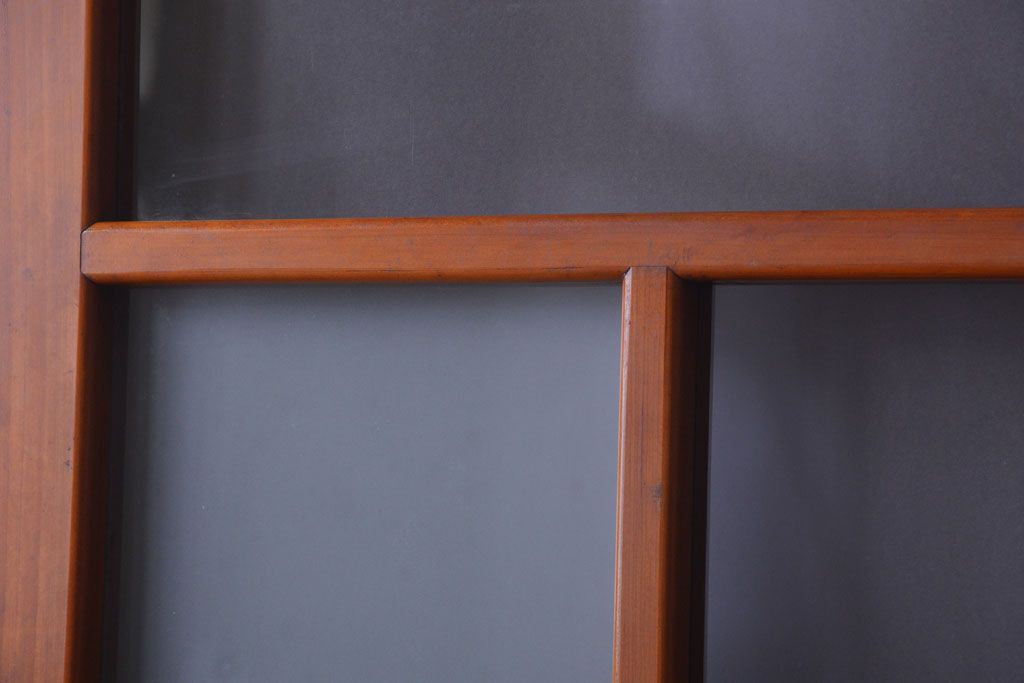 アンティーク　春慶塗が美しい上質なガラス戸