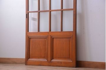 アンティーク　春慶塗が美しい上質なガラス戸