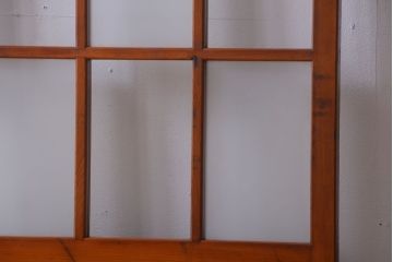 アンティーク　春慶塗が美しい上質なガラス戸