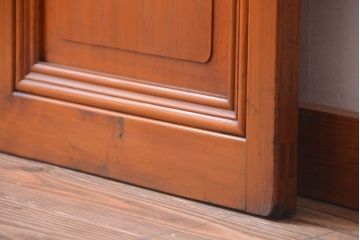 アンティーク　春慶塗が美しい上質なガラス戸