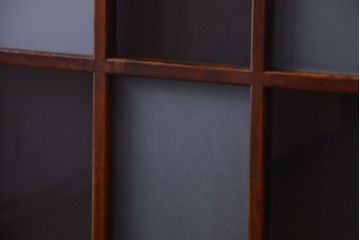 アンティーク　春慶塗が美しい上質なガラス戸2枚セット