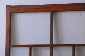 アンティーク　春慶塗が美しい上質なガラス戸2枚セット