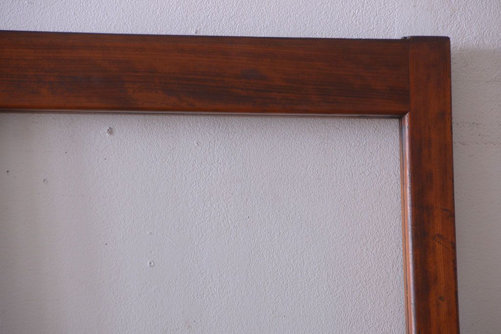 アンティーク　春慶塗が美しい上質なガラス戸2枚セット