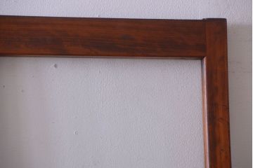 アンティーク　春慶塗が美しい上質なガラス戸2枚セット