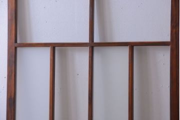 アンティーク　春慶塗が美しい上質なガラス戸2枚セット