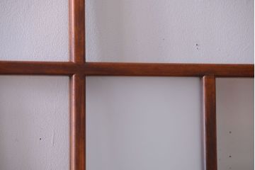 アンティーク　春慶塗が美しい上質なガラス戸2枚セット